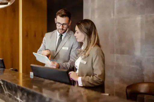 Talk to new hotel staff