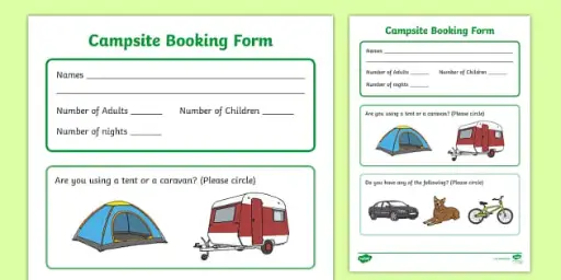 Campsite Reservation Form