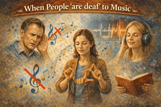 When people are deaf’ to music