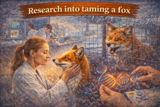 Research into taming a fox