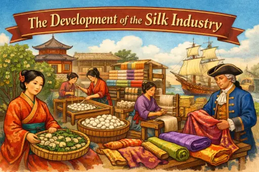 The development of the silk industry