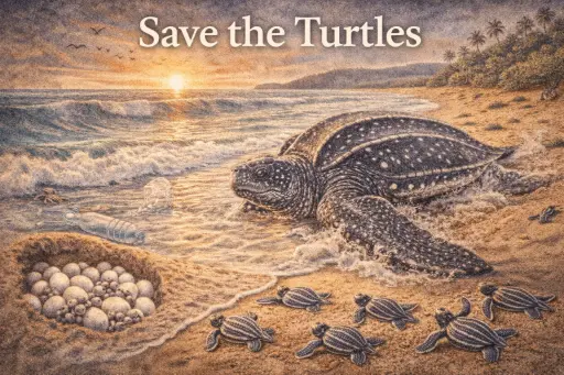Save the Turtles (Leatherback turtles)