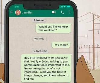 Topic 55: Describe a person who has not replied to your messages for a long time